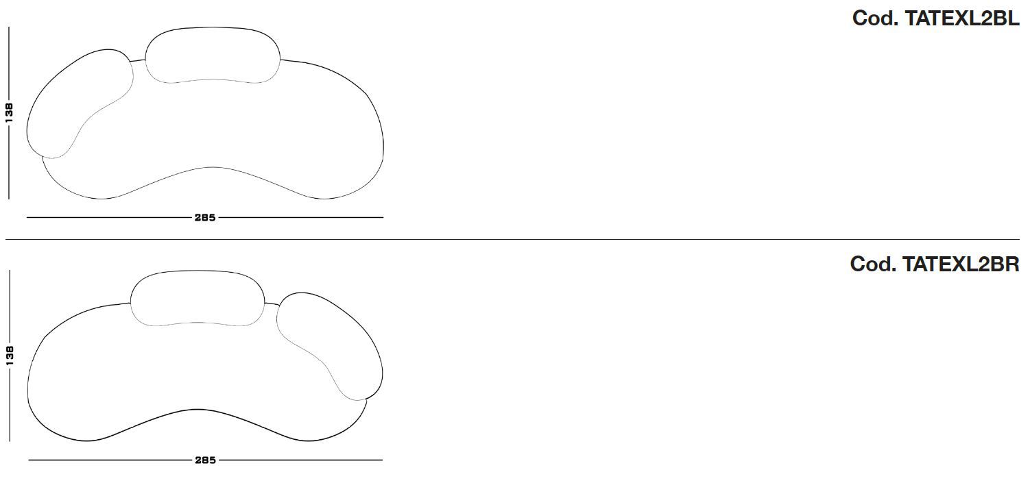 4-местный изогнутый тканевый диван Secolo TATEYAMA XL ARCH-00033003 - Вид №11