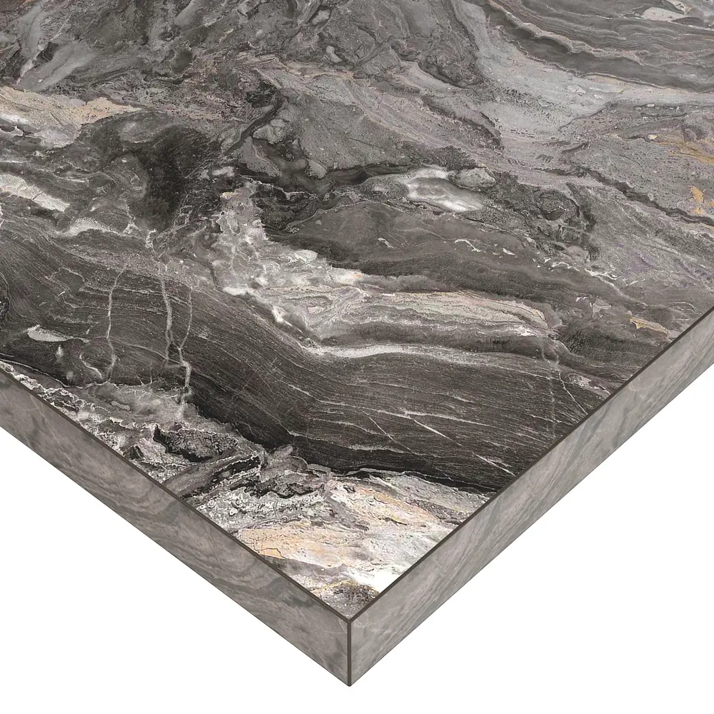 Столешница KONSENSA Рашчер 300x60x3.8 см ДСП цвет серый ДСП Прямой угол STLM-2201107