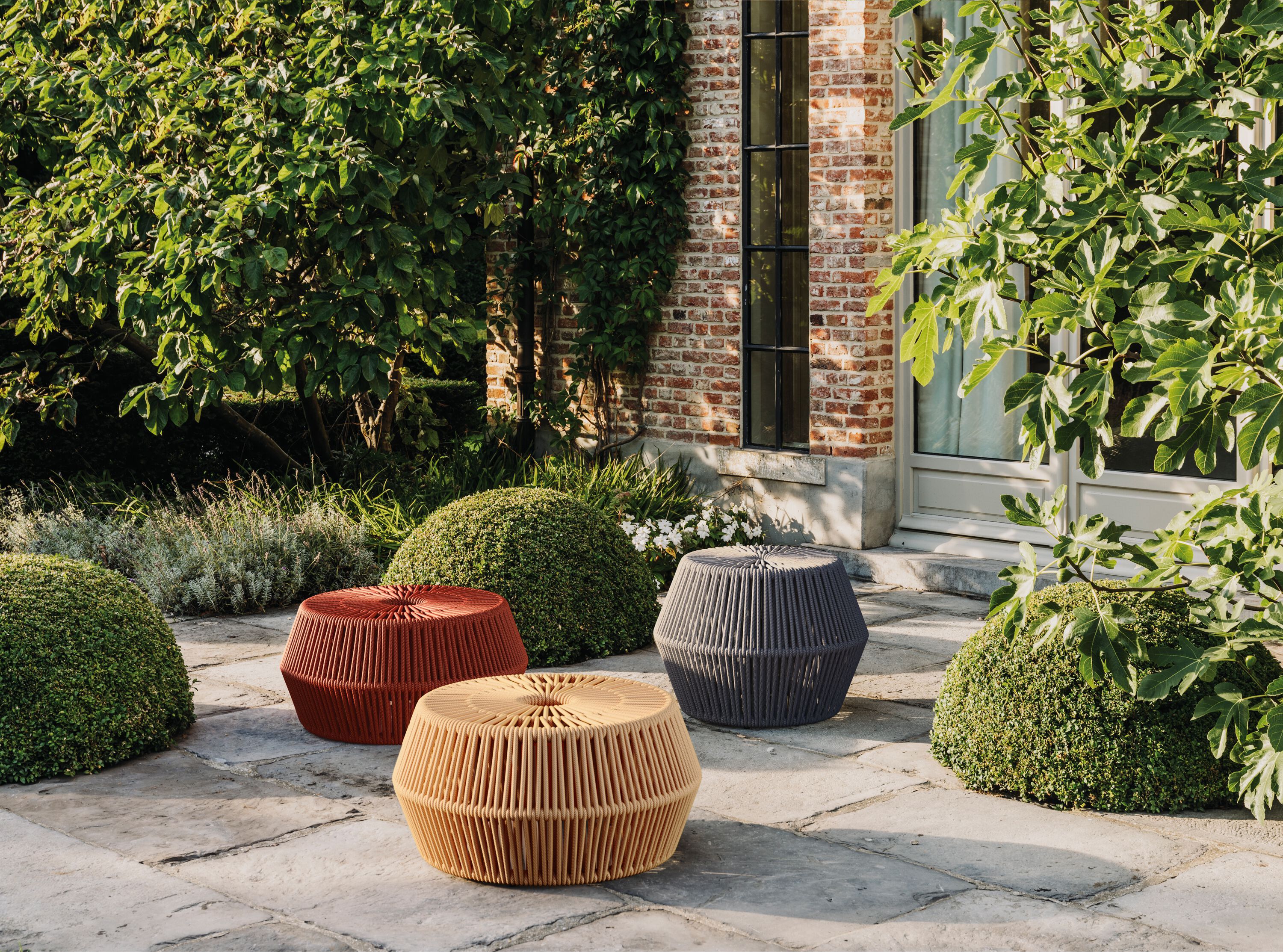 Круглый садовый пуфик Kettal ZigZag ARCH-00086705 - Вид №9