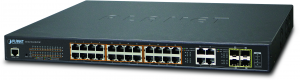 GS-4210-24UP4C Planet ipv6/ipv4, 24-port managed 60w ultra poe gigabit ethernet switch + 4-port gigabit combo tp/sfp (600w poe budget, snmpv3, 802.1q vlan, igmp snooping, ssl, ssh, acl) PLANET Technology Corporation