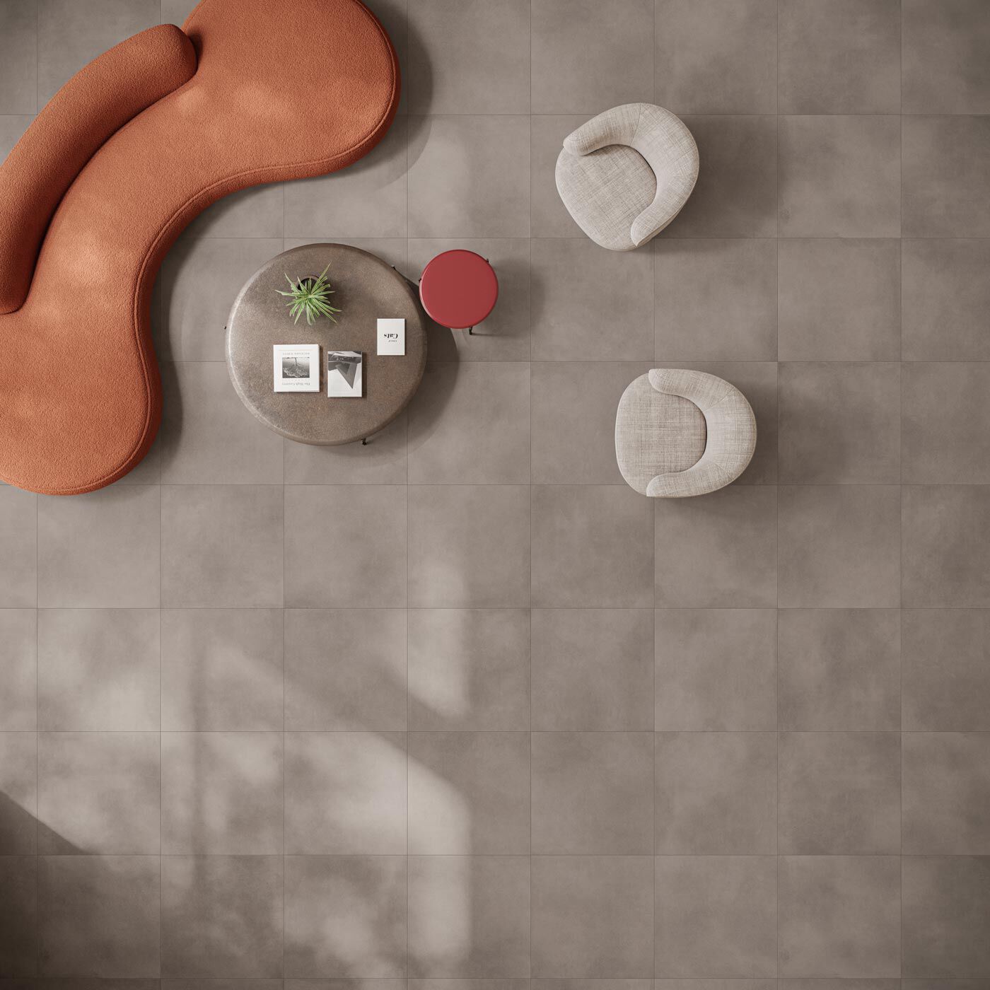 Пол/облицовка керамогранита с эффектом цемента NOVOCERAM UTOPIE ARCH-00099472 - Вид №9