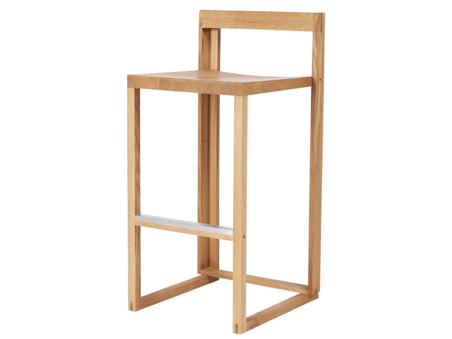 Высокий барный стул из дуба Kristina Dam Studio Outline ARCH-00020800