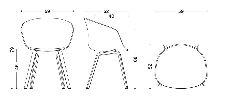 Рециркулированный пластиковый стул с подлокотниками Hay About a Chair ARCH-00002739 - Вид №10