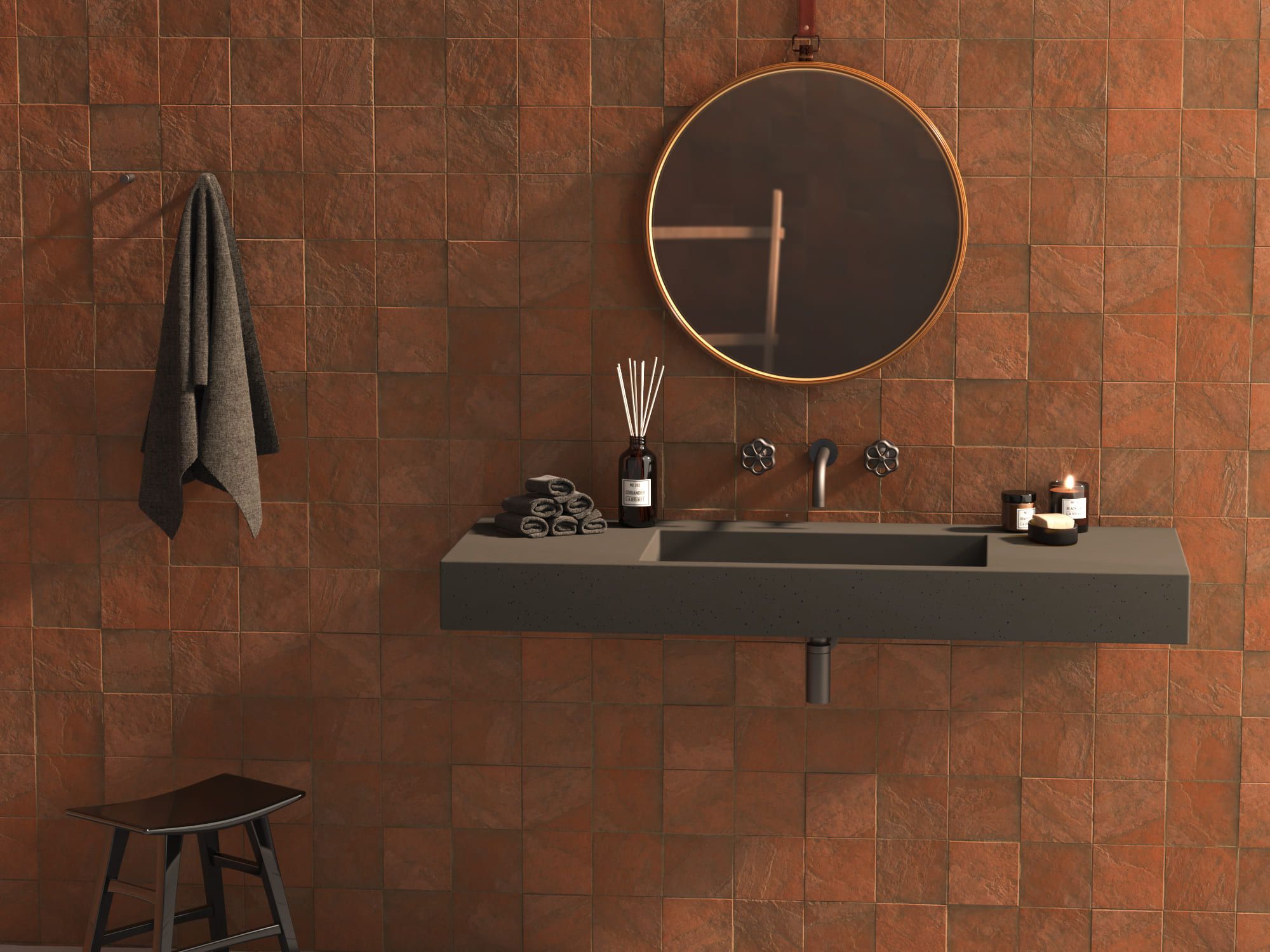 Бетонная одиночная прямоугольная раковина URBI et ORBI PLURA UNI ARCH-00138512 - Вид №4