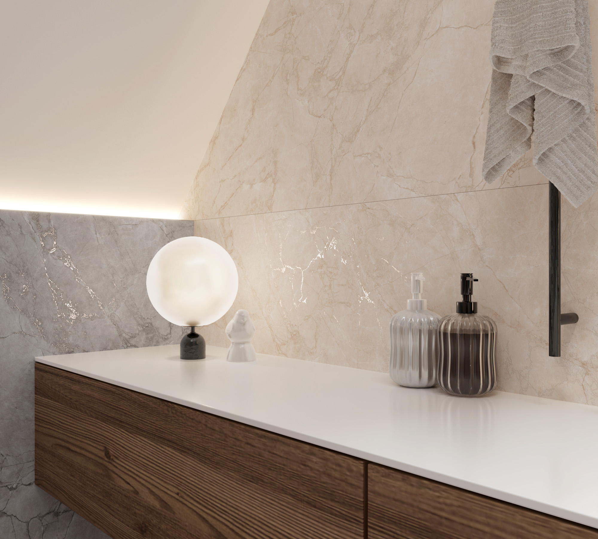 Керамогранит ARCTIC PEARL 60х120 Arcadia Ceramica CR4011-A - Вид №3