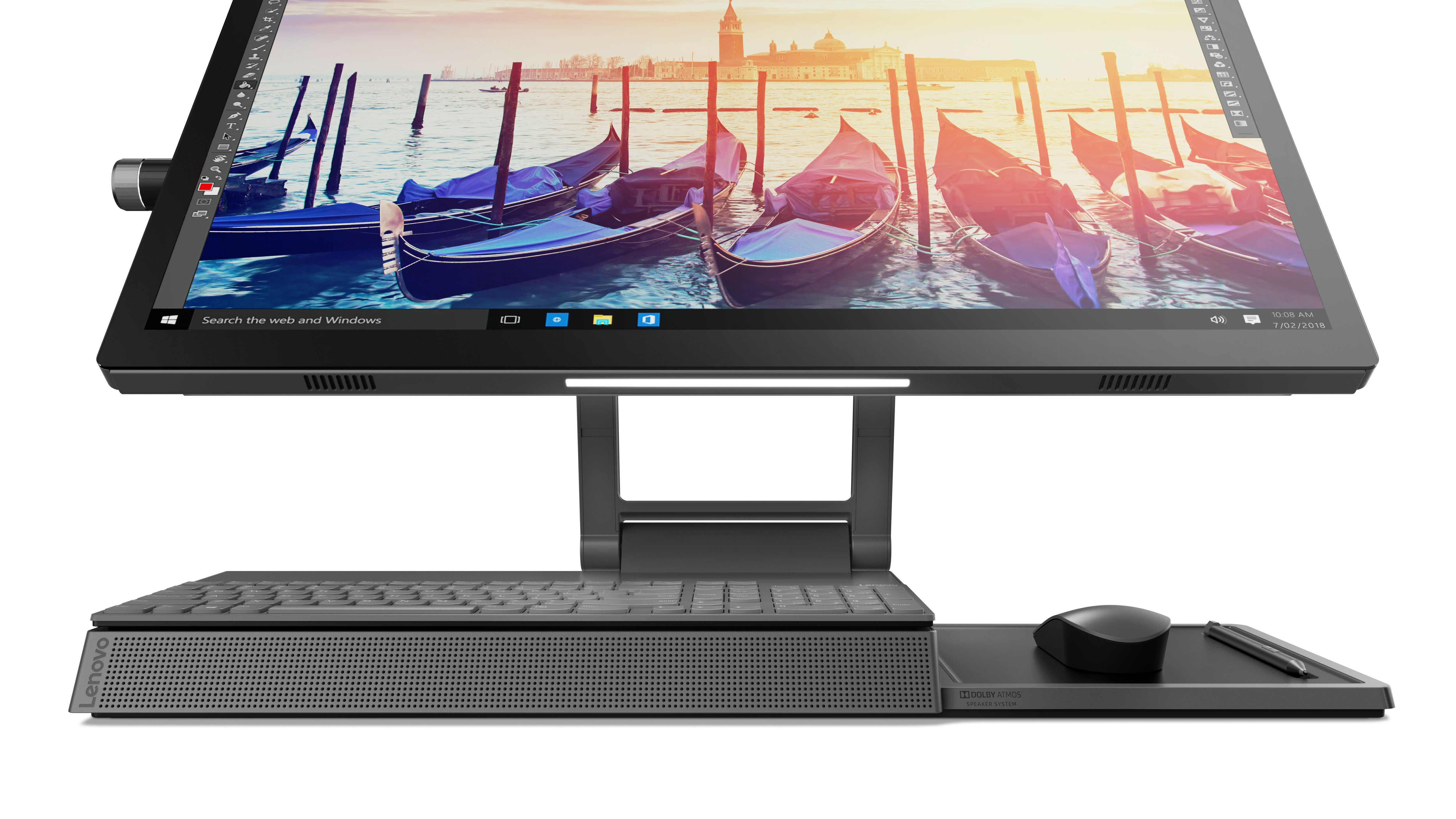 F0E5003URK yoga a940-27icb 27"(3840x2160)/touch/intel core i7 9700(3ghz)/16384mb/1000+512ssdgb/nodvd/ext:amd radeon rx 560(4096mb)/bt/wifi/war 1y/14.5kg/iron grey/w10 + wireless kb and mouse, pen Lenovo Santreyd  - Вид №10