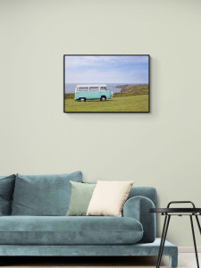 90576788 Плакат Просто Постер "Голубой старинный фургон" 90x120 см в подарочном тубусе STLM-0291146 Santreyd