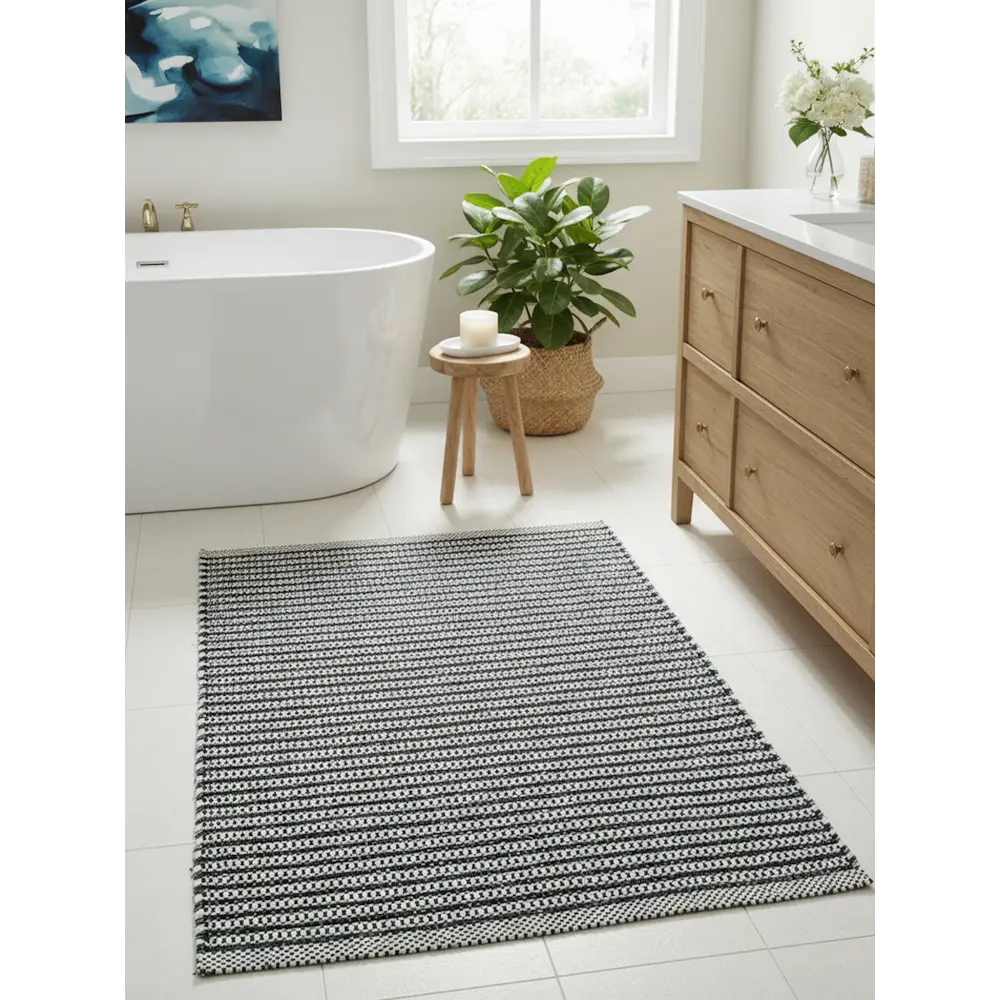 Коврик декоративный Ctim Спот 60x90 см хлопок цвет бирюзовый STLM-2149376 - Вид №4