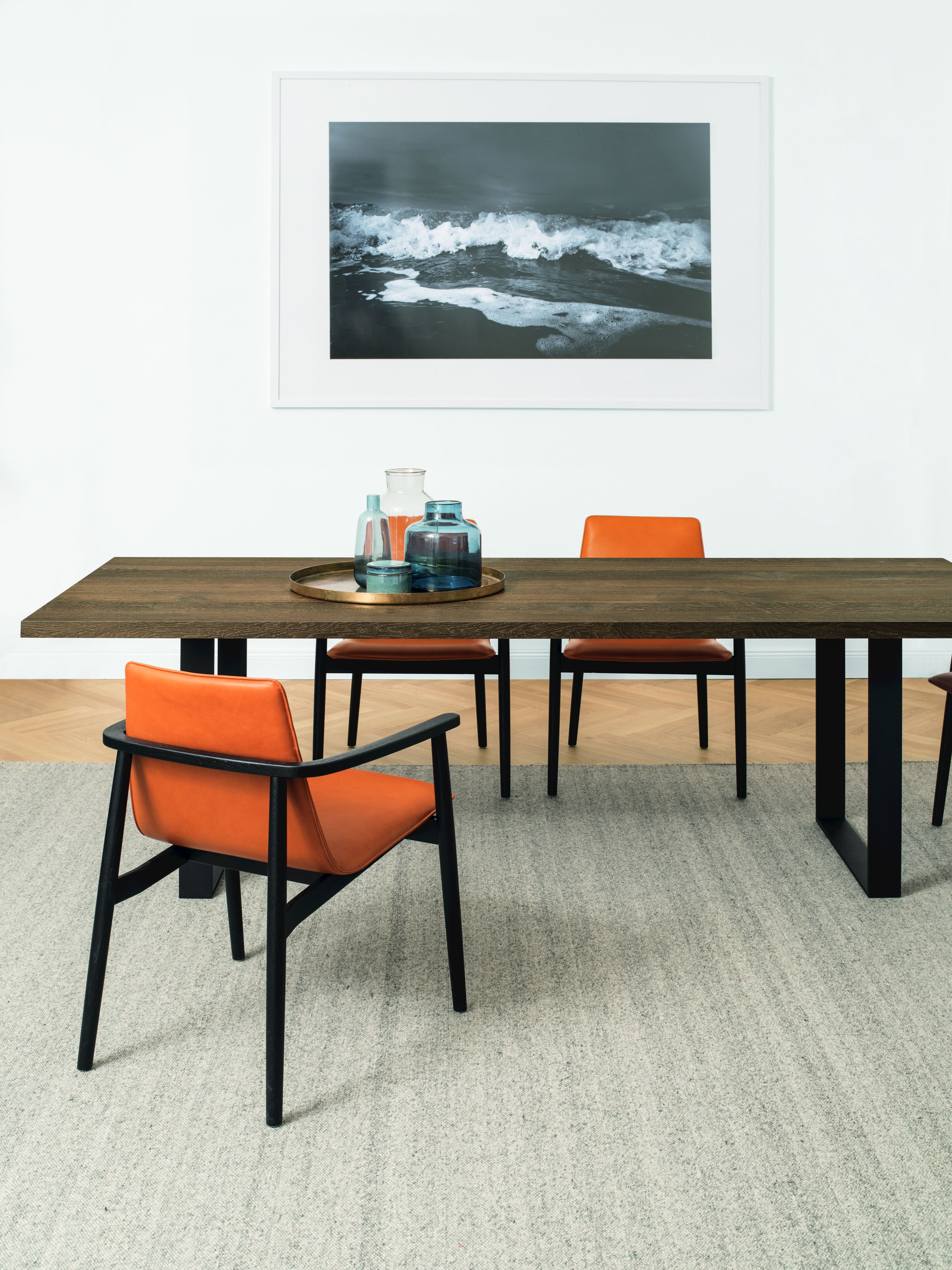 Прямоугольный обеденный стол из массива дерева JANUA SC 58 ARCH-00008726