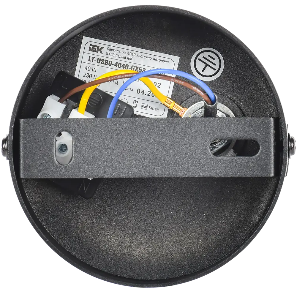 Спот поворотный IEK 4040 1 лампа GX53 2 м² цвет черный STLM-2105467 - Вид №4