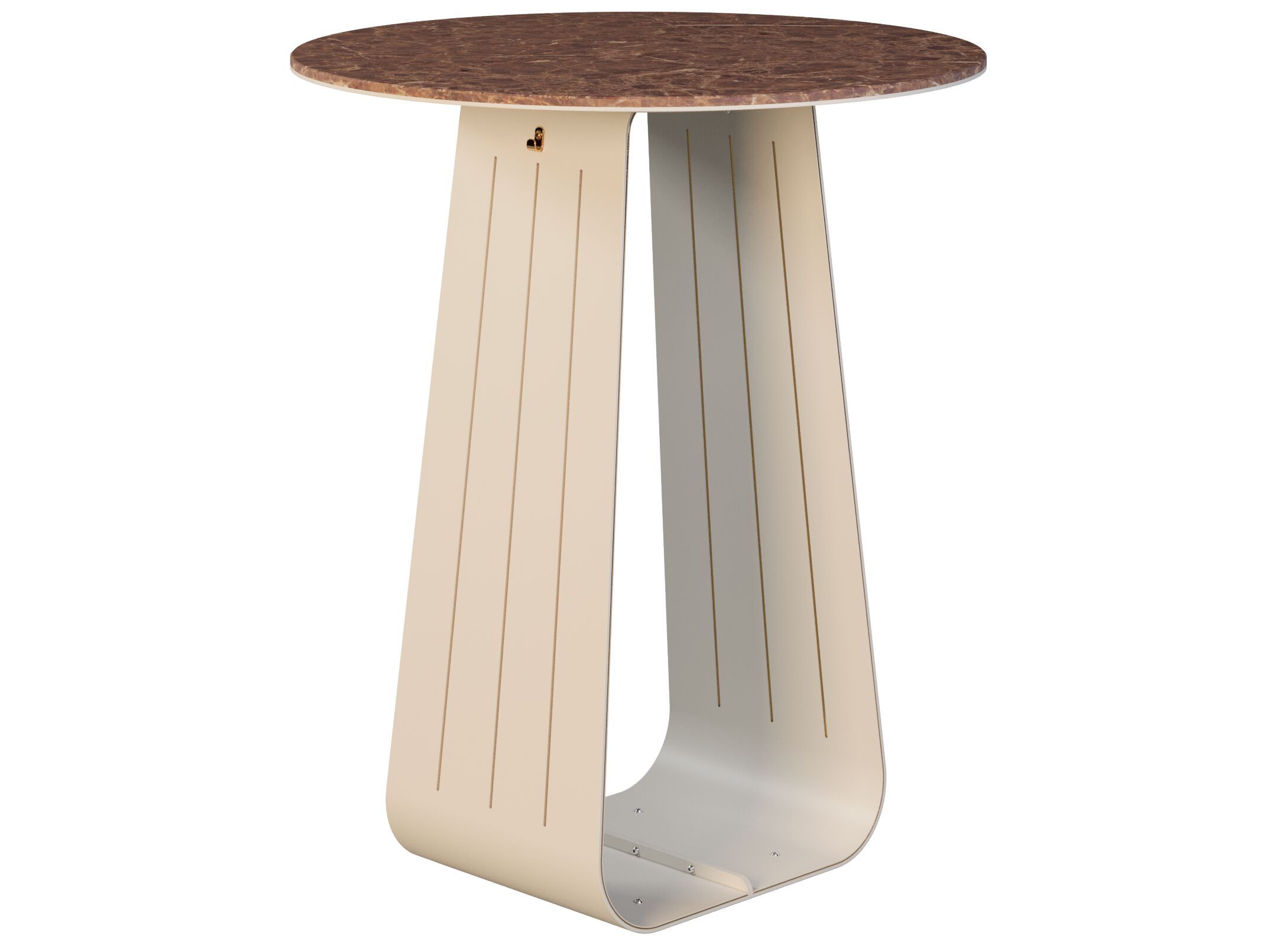 Высокий круглый садовый стол с мраморной столешницей Myface Orizon ARCH-00064714 - Вид №1