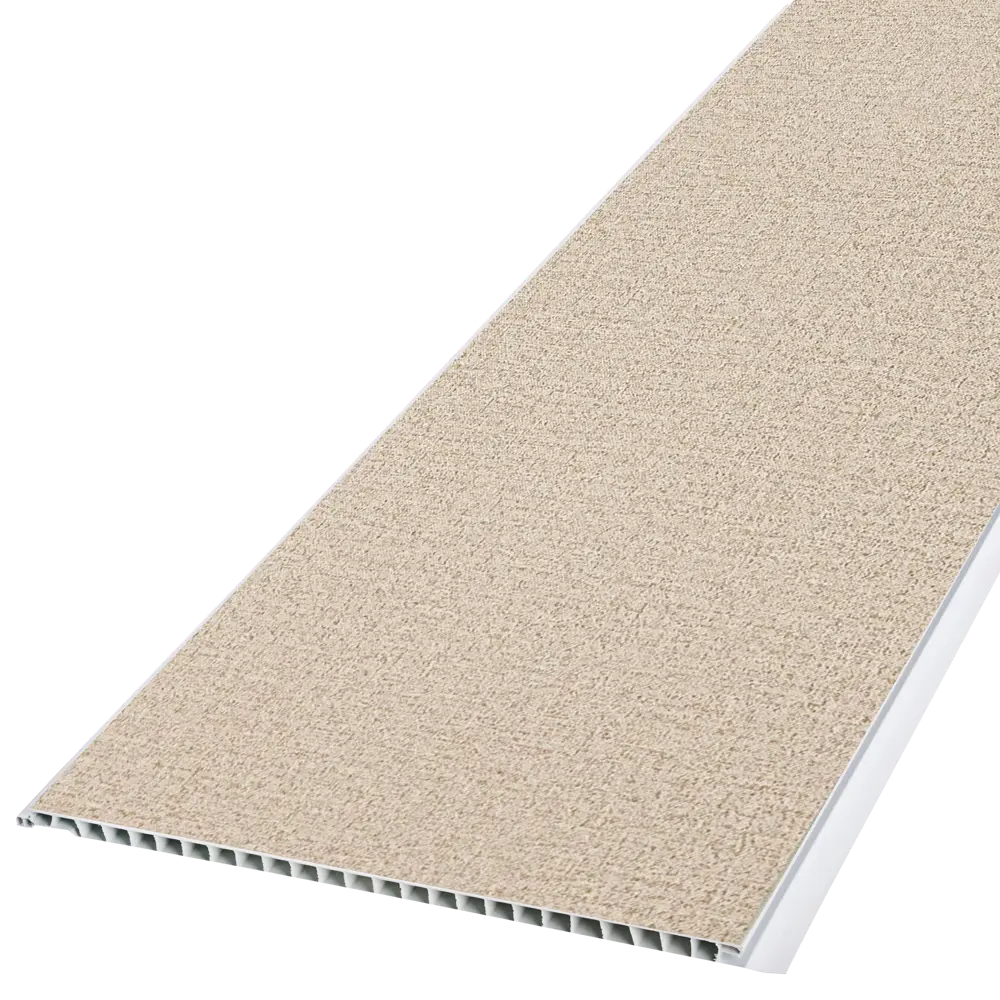 Стеновая панель ПВХ Лён фисташковый 2700x250x8 мм 0.675 м² КРОНАПЛАСТ STLM-2110490 - Вид №2