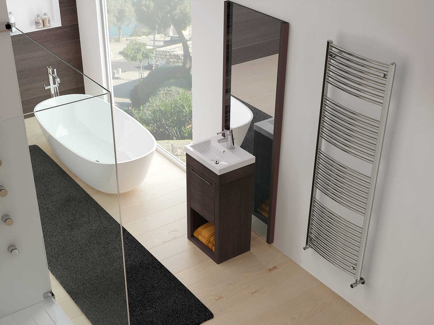 Хромированная сталь низкотемпературный радиатор для ванны Irsap ARCH-00145516