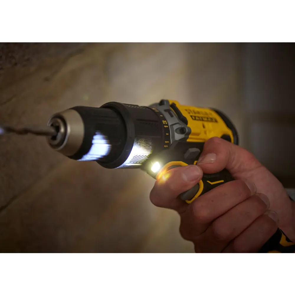 Дрель-шуруповерт аккумуляторная бесщеточная ударная Stanley Fatmax SBD715D2K, 18 В Li-ion 2х2 Ач STLM-2198165 - Вид №8