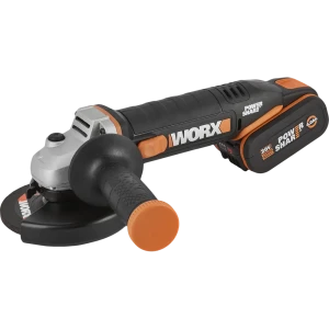 УШМ (болгарка) аккумуляторная Worx WX803, 20 В Li-ion 4 и 2 Ач, 125 мм