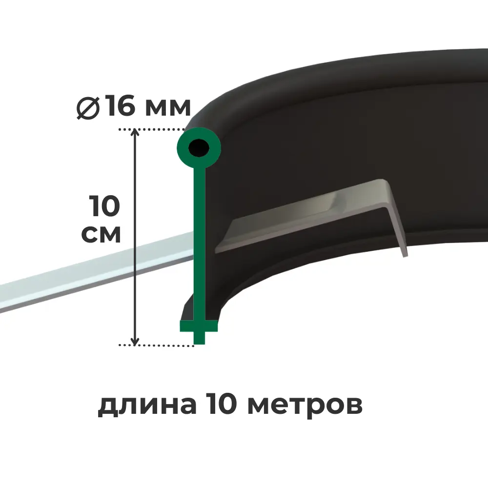 Бордюр садовый Kanta 10x0.1 м зеленый полиэтилен STLM-2208705 - Вид №1