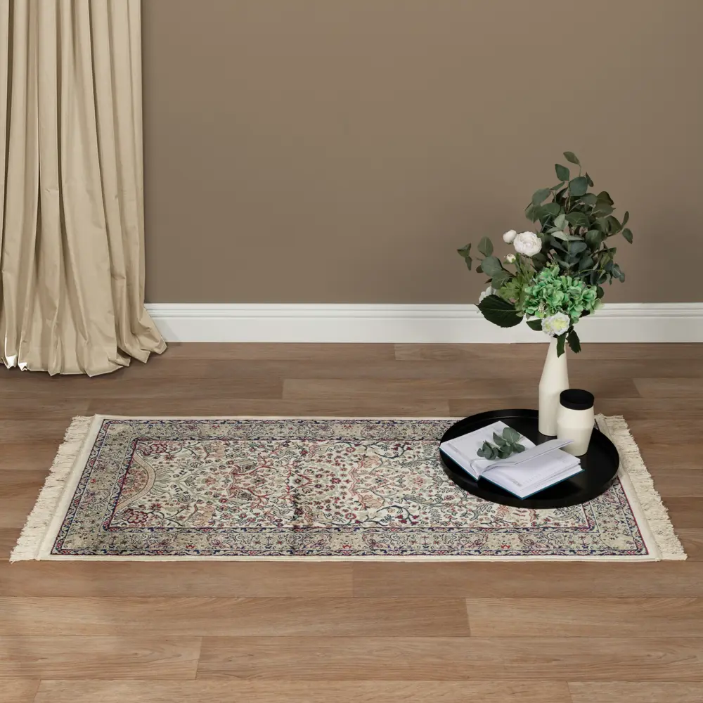 DEVOS-CABY Ковер Isphahan: уют в бежевых тонах для современного интерьера 89375829 STLM-1409295