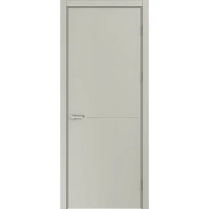 Дверь межкомнатная глухая Николь 60x220 см эмаль цвет шелк с замком и без петель 89464739 STLM-2151079
