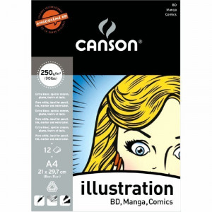 473416 Альбом-склейка для маркеров "Illustration" A4, 12 л, 250 г/м2 Canson