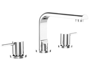 Хромированный латунный смеситель для раковины с 3 отверстиями