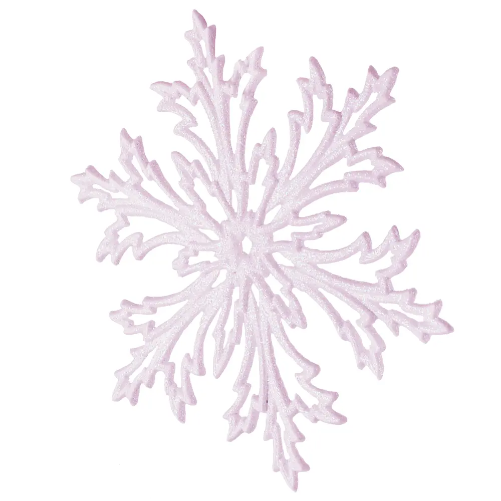 88458678 Новогоднее украшение Снежинка Морозко 12x12 см цвет розовый STLM-0956887 Santreyd  - Вид №1