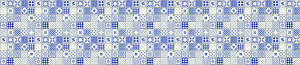 90739577 Декоративная кухонная панель Голубая плитка 244x60x0.4 см МДФ цвет голубой STLM-0362541 RUKUS