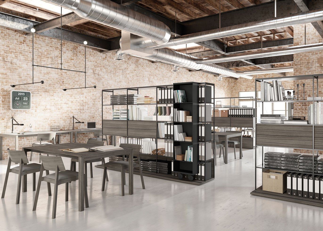 Деревянный книжный шкаф на колесах Punt Literatura ARCH-00034358 - Вид №5