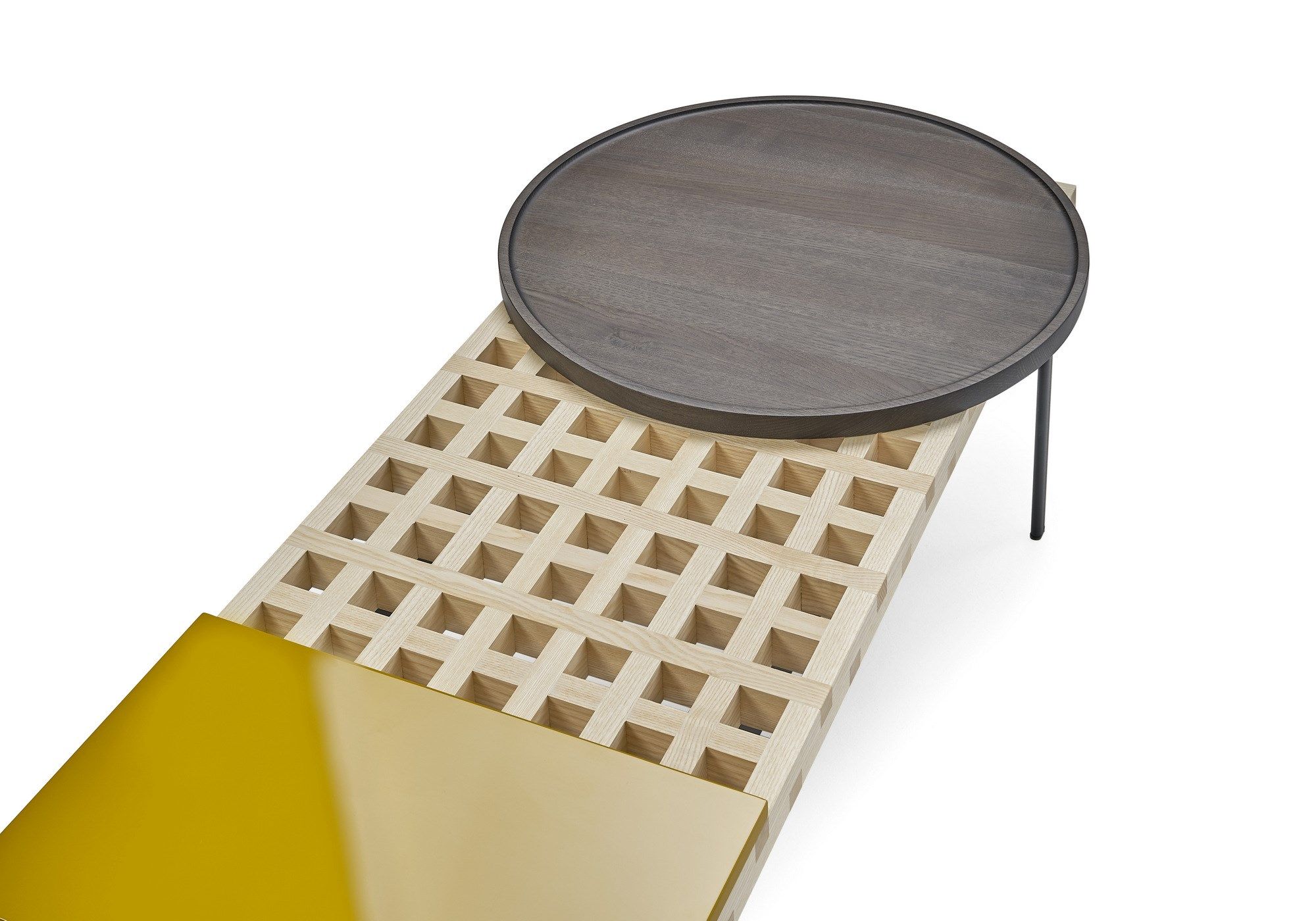 Деревянная скамейка / журнальный столик SANCAL Interchange ARCH-00080635 - Вид №2