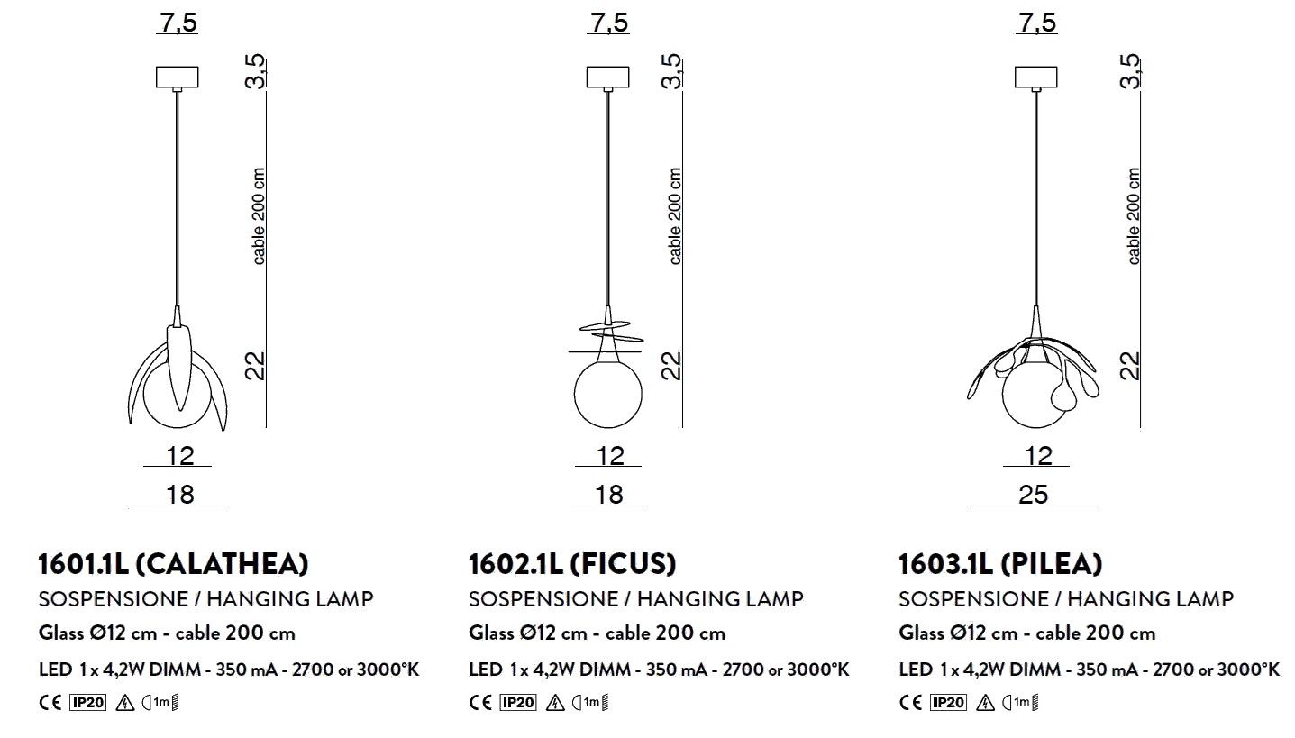 Металлический светодиодный подвесной светильник Cangini & Tucci Vegetal ARCH-00101487 - Вид №8