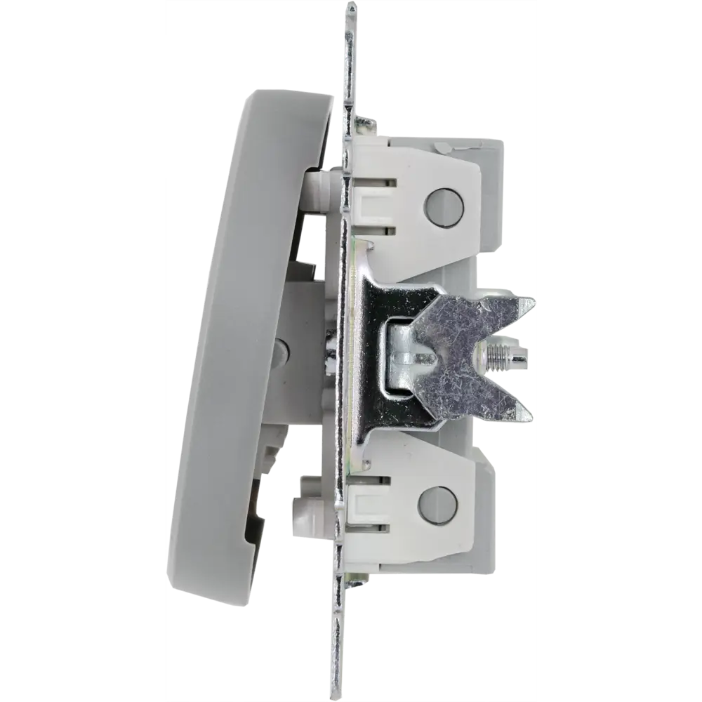 Выключатель перекрёстный встраиваемый Onekey Florence 1 клавиша, цвет серый ONEKEYELECTRO STLM-2128716 - Вид №4