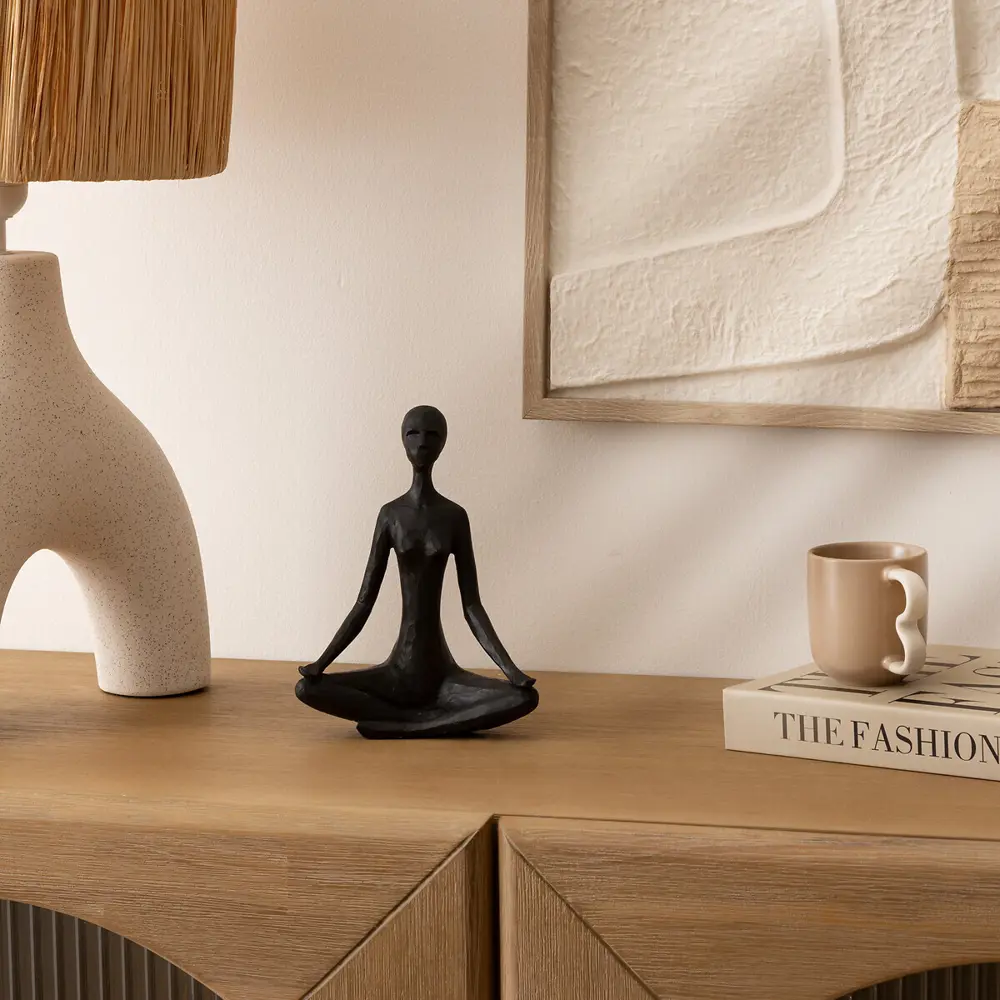 Статуэтка Йога пластик черная 18 см Atmosphera STLM-2136406 - Вид №6
