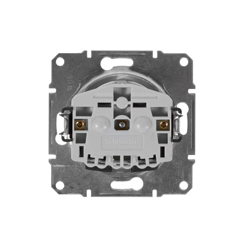 Розетка Schneider Electric Sedna с заземлением, цвет бежевый STLM-2137058 - Вид №1