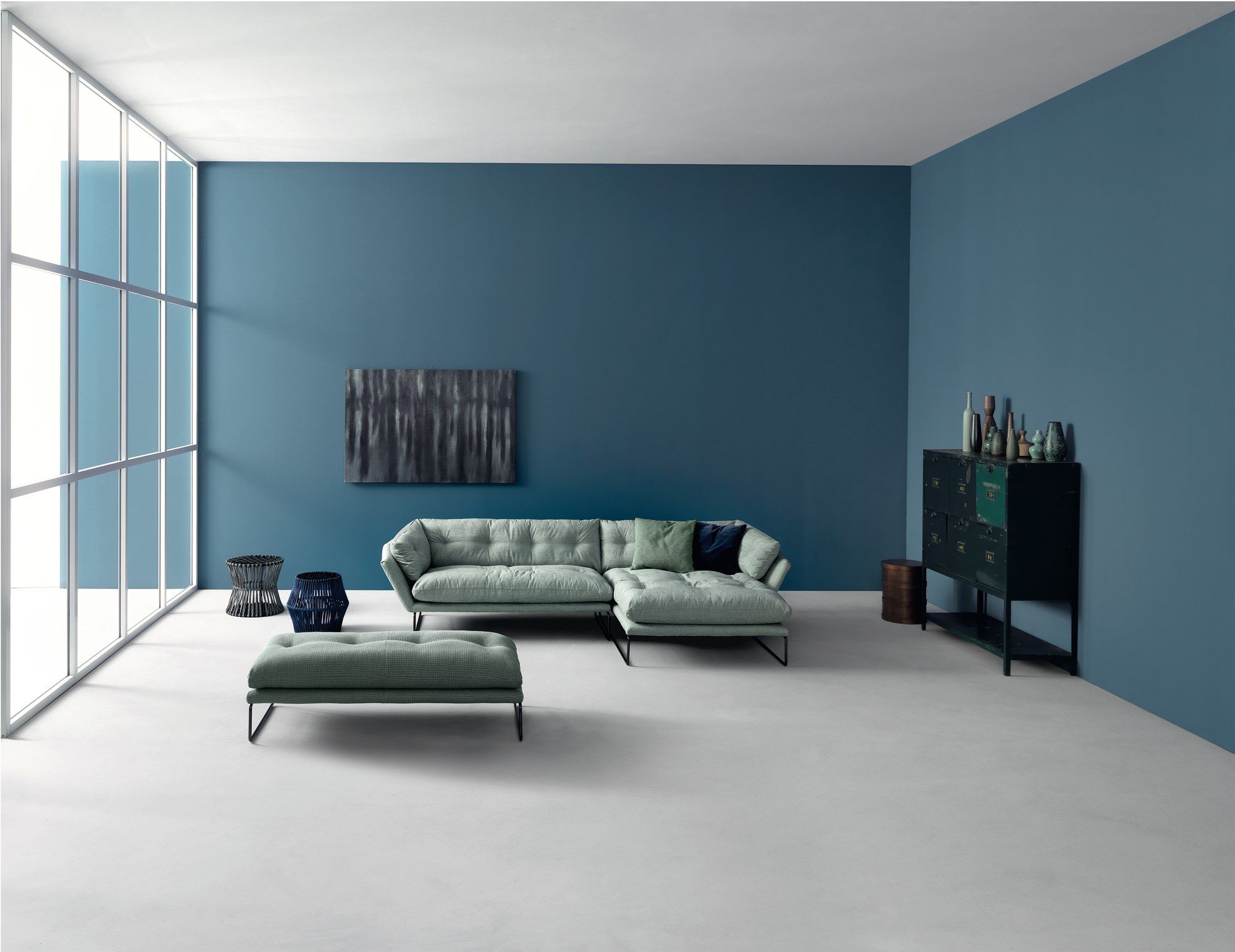 Тканевая мягкая подставка для ног Saba Italia Нью-Йорк ARCH-00136747 - Вид №6