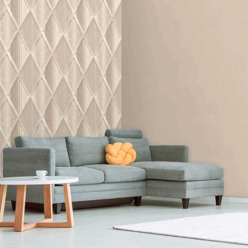 Обои флизелиновые Deco-Deco Chalet бежевые 1.06 м DD6045-01 88671982 STLM-2209774 - Вид №3