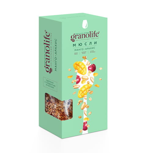 Мюсли Манго-Арахис Granolife 400 г Santreyd 13365 - Вид №1