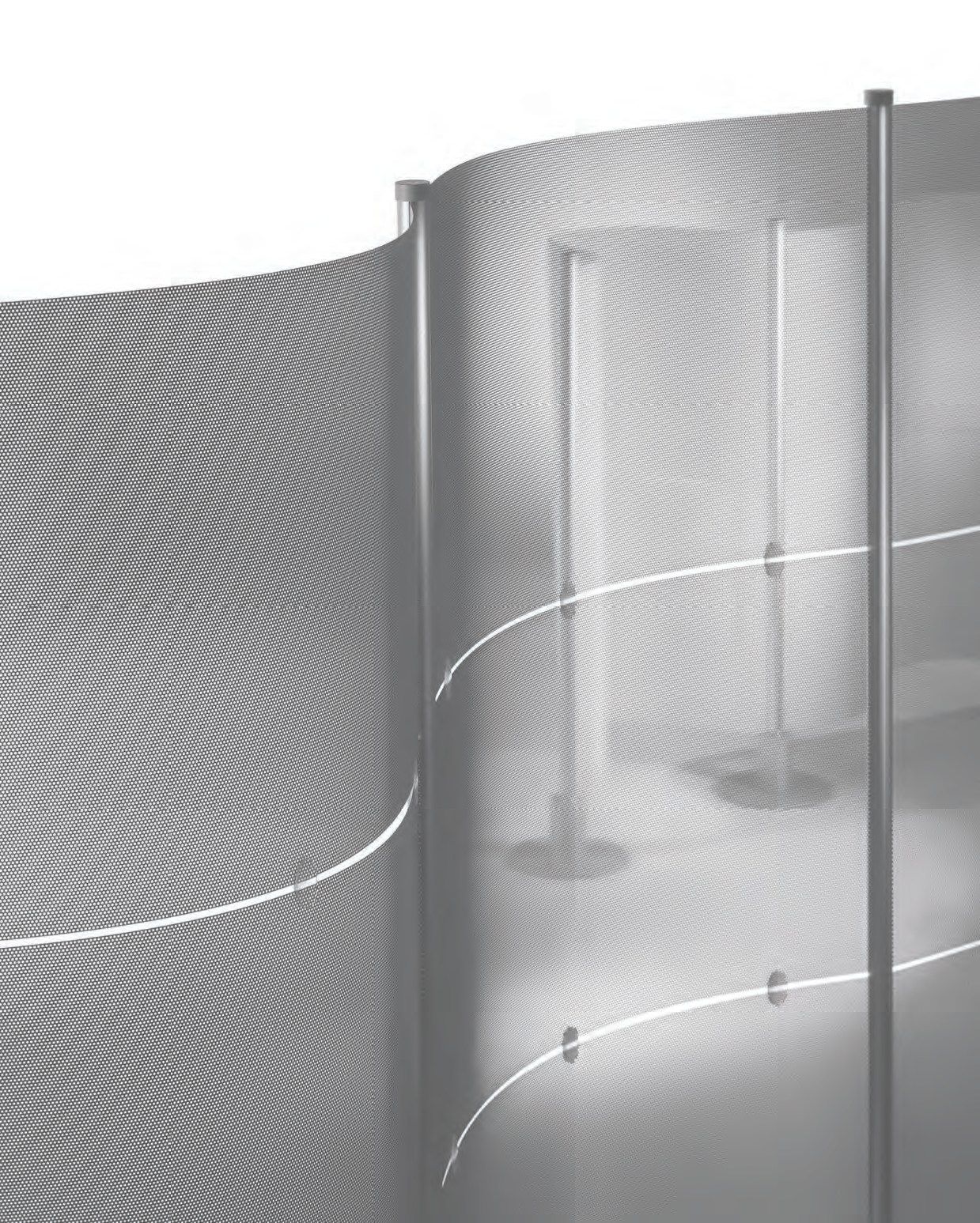 ПВХ модульная отдельно стоящая офисная перегородка Slalom ARCH-00039324 - Вид №12