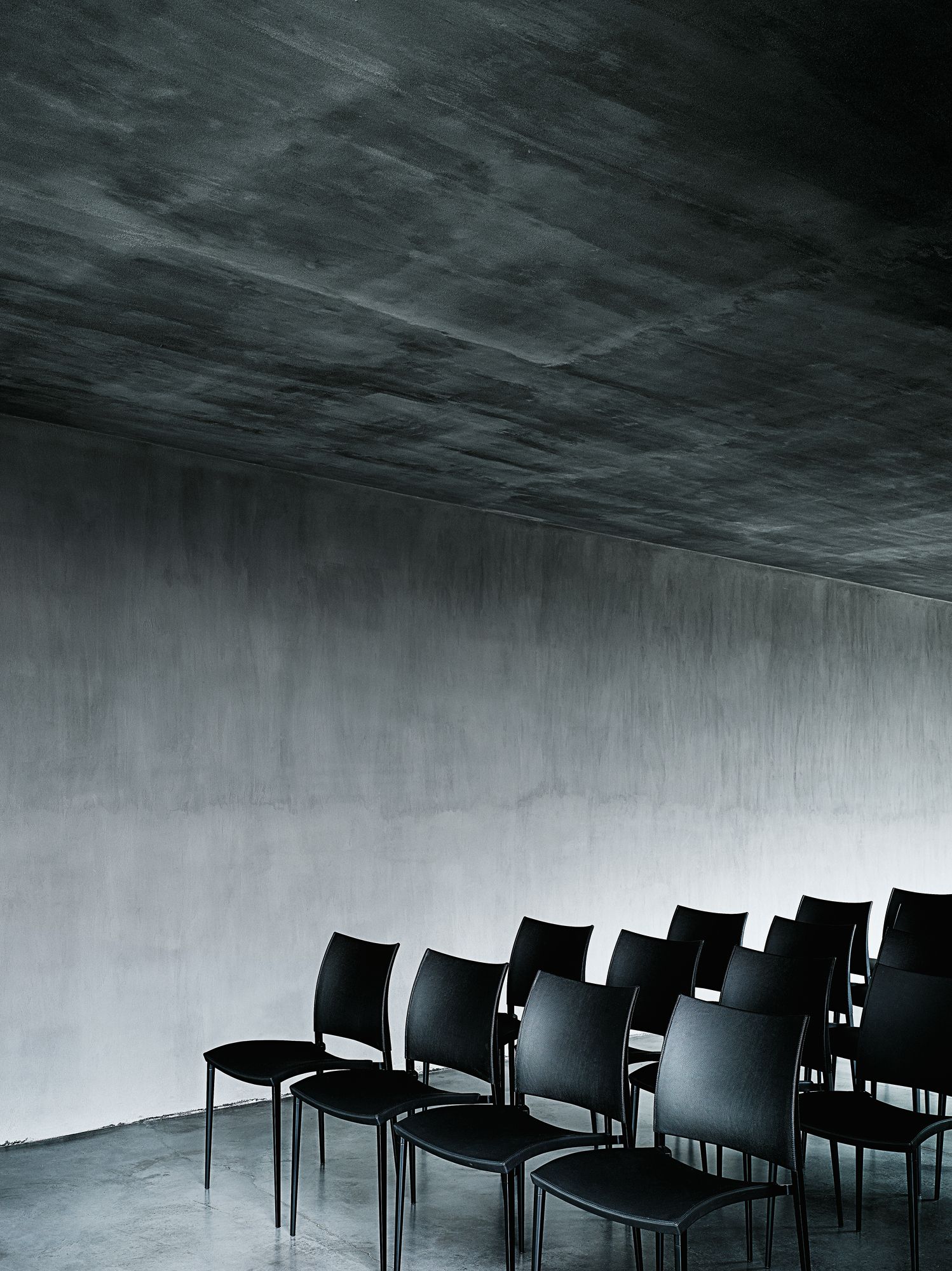 Штабелируемый стул с кожаной обивкой Desalto песок ARCH-00094240 - Вид №2