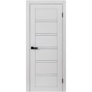 Комплект двери Легда-28 со стеклом 60x200 см полипропилен цвет серое дерево с добором 100 мм