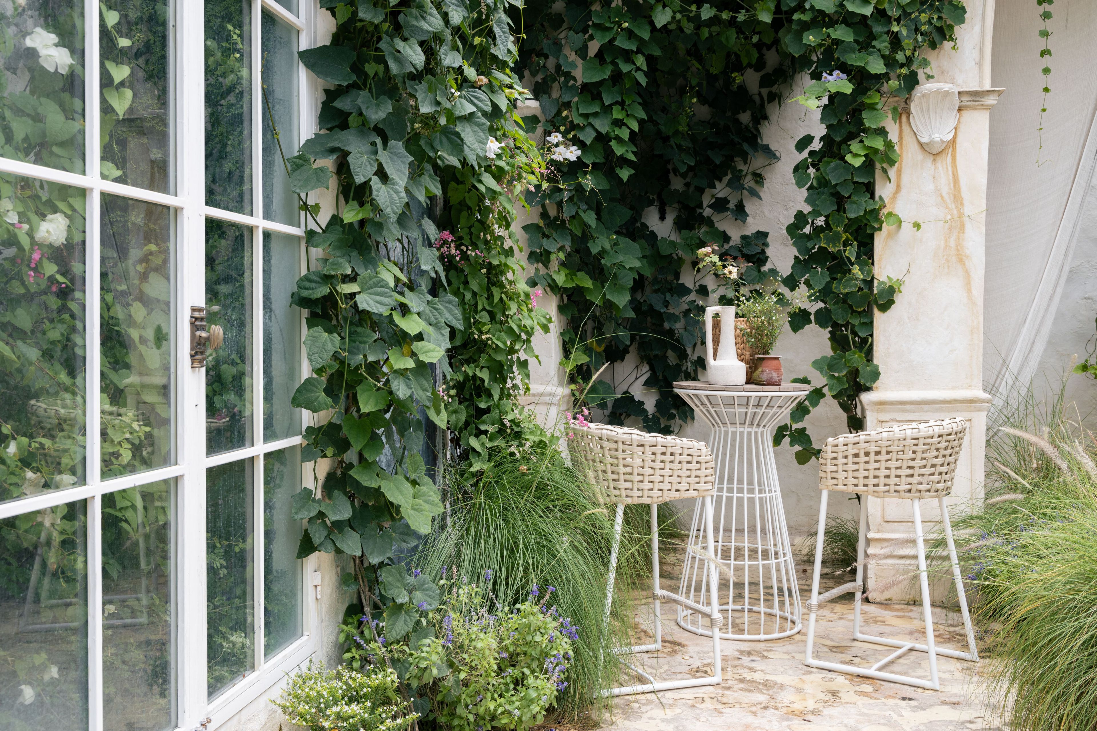 Тканевый высокий стул для сада с подлокотниками cbdesign Fabion ARCH-00028609 - Вид №4