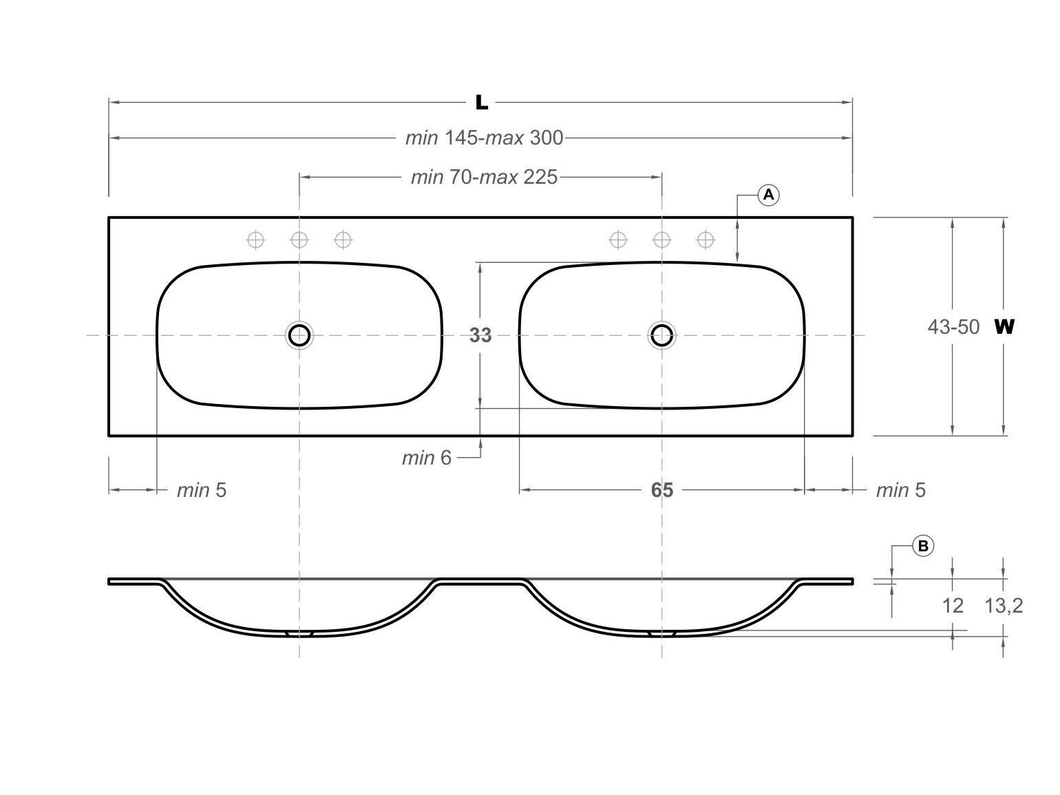 Столешница со встроенной раковиной Inbani G1 ARCH-00059298 - Вид №3