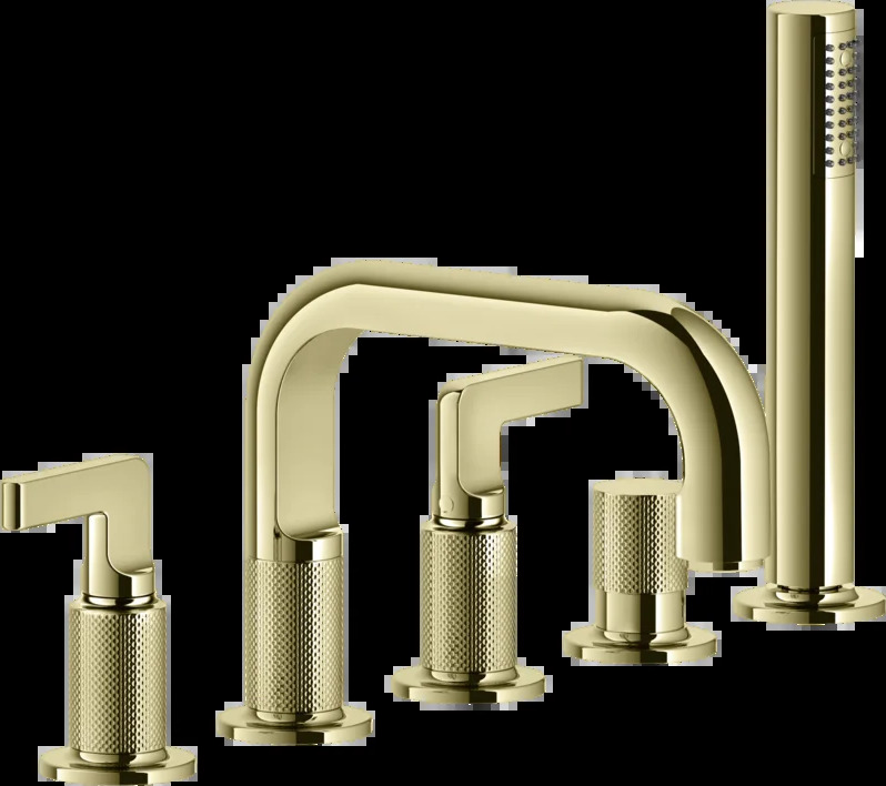 Смеситель для ванны 58040 710 Gessi Inciso ЛАТУНЬ PVD