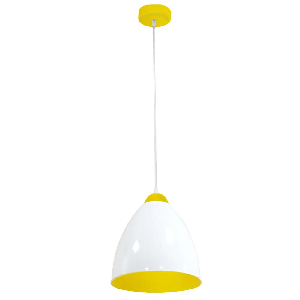 Подвес Сканди 1хЕ27х60 Вт цвет белый/жёлтый ЗАВОД ЭЛЕТЕХ STLM-2181108