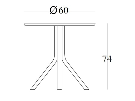 Квадратный стол из ясеня SIPA дерево ARCH-00042541 - Вид №7