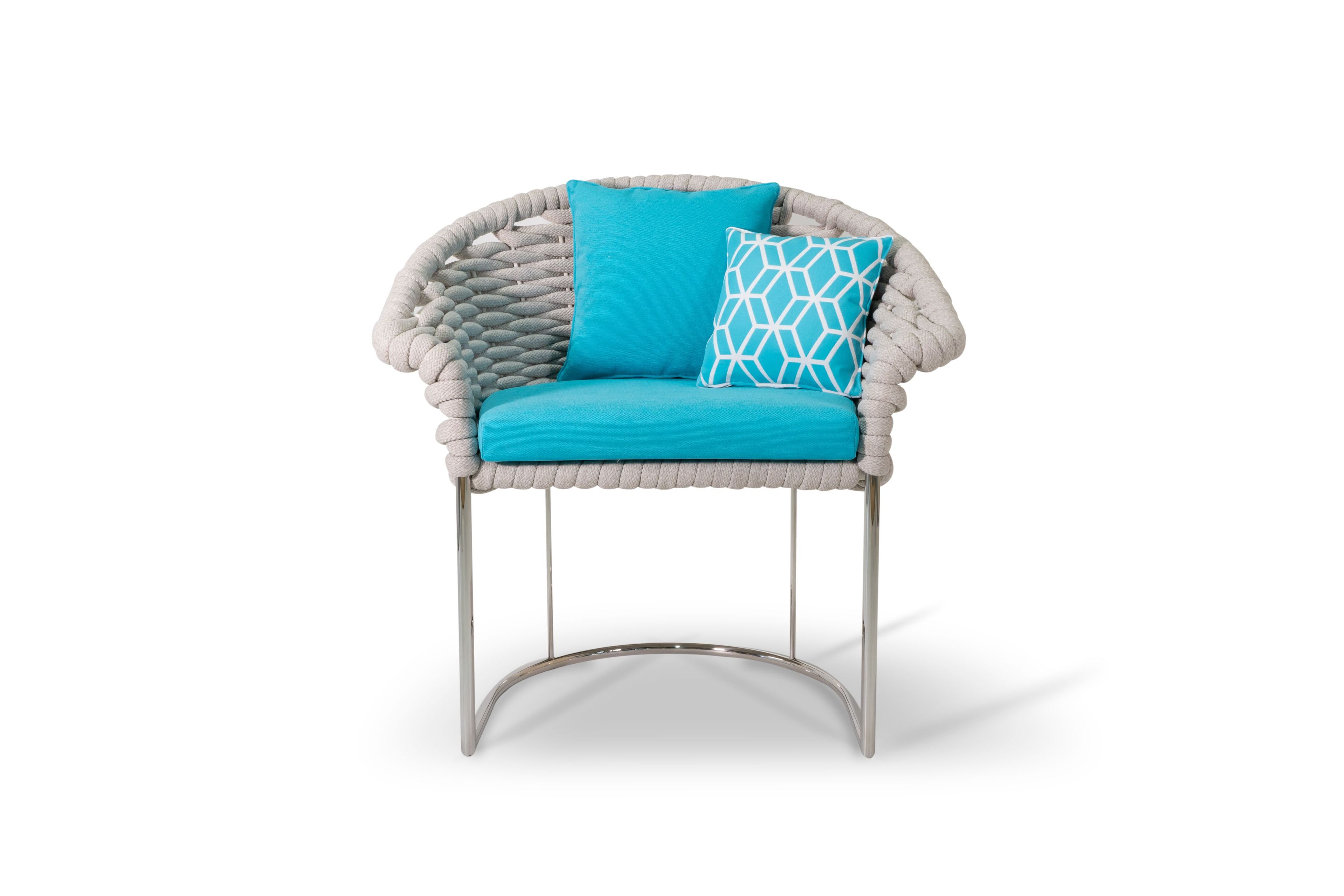 Садовый стул из полипропиленовой веревки Galbiati Outdoor Alpemare Collection ARCH-00015475 - Вид №1