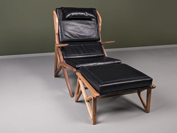 Кожаное кресло для ног с подлокотниками HOOKL und STOOL Triangle ARCH-00065986 - Вид №2