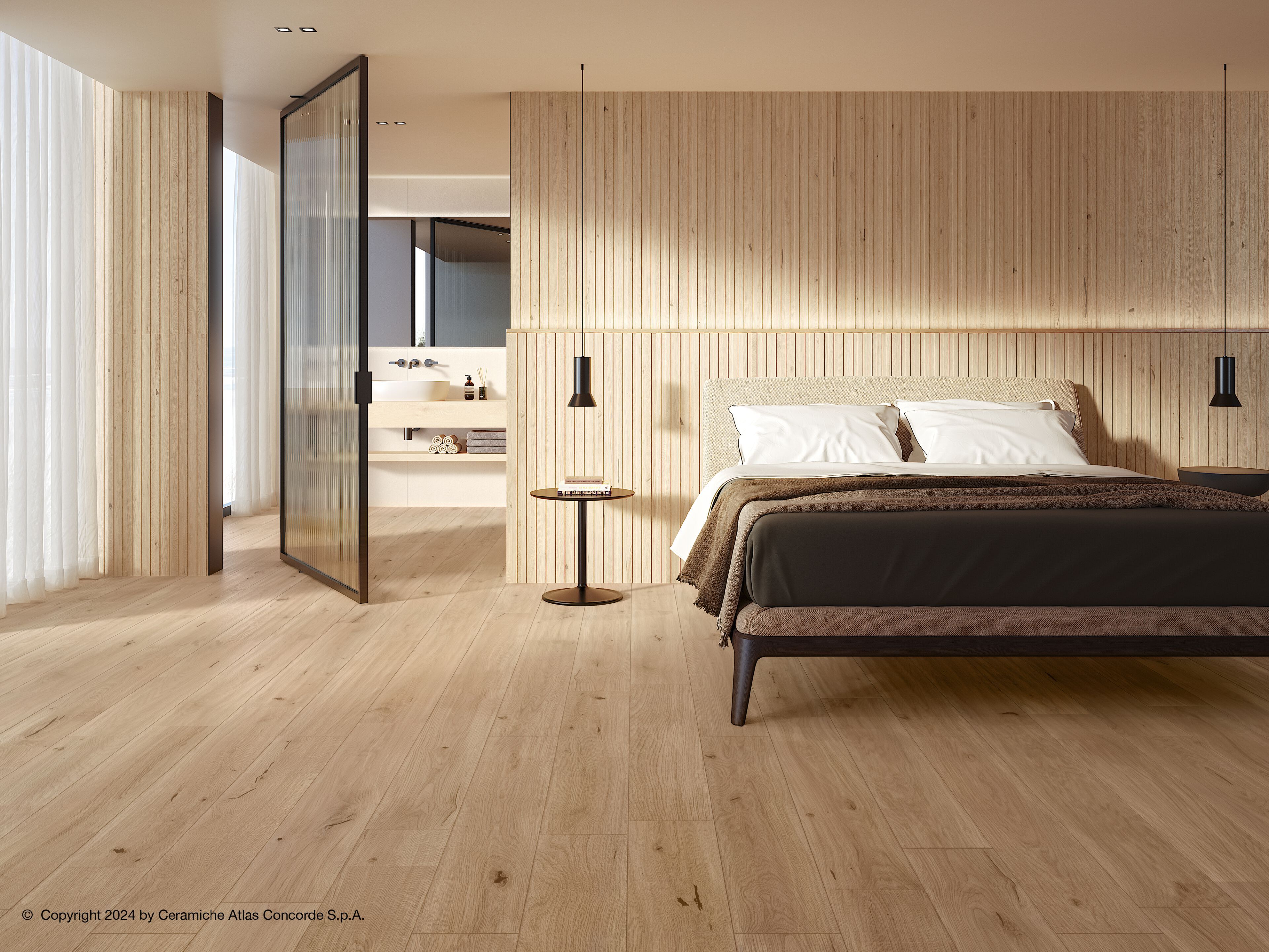 Напольное покрытие из керамогранита в помещении и на открытом воздухе с эффектом дерева Atlas Concorde журнал ARCH-00030139 - Вид №6