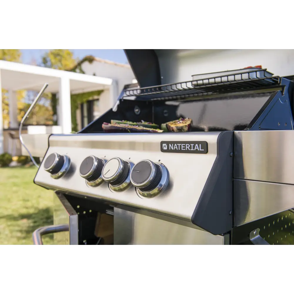 Газовый гриль Naterial Hudson 3-х конфорочный c дополнительной боковой конфоркой STLM-2190712 - Вид №34