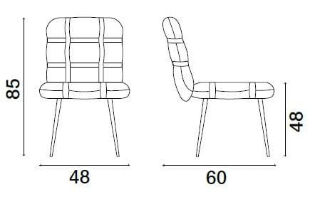 Мягкий стул из ткани букле Fasem Avion ARCH-00078967 - Вид №6