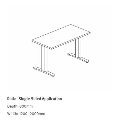Регулируемый по высоте рабочий стол на колесах Herman Miller Ratio ARCH-00091966 - Вид №3