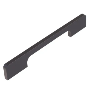 Мебельная ручка-скоба узкая 160 мм черная 87007503 STLM-2108419